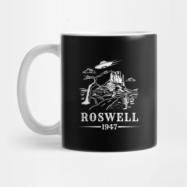Roswell UFO - Alien Flying Saucer Crash by Paranormalshirts
